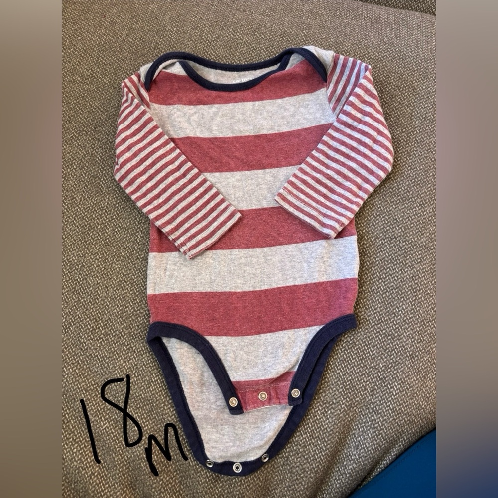 Striped Red and White Kids One Piece